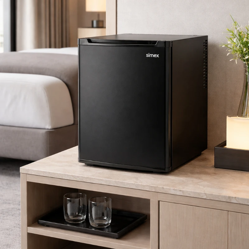 Minibar puerta sólida negro