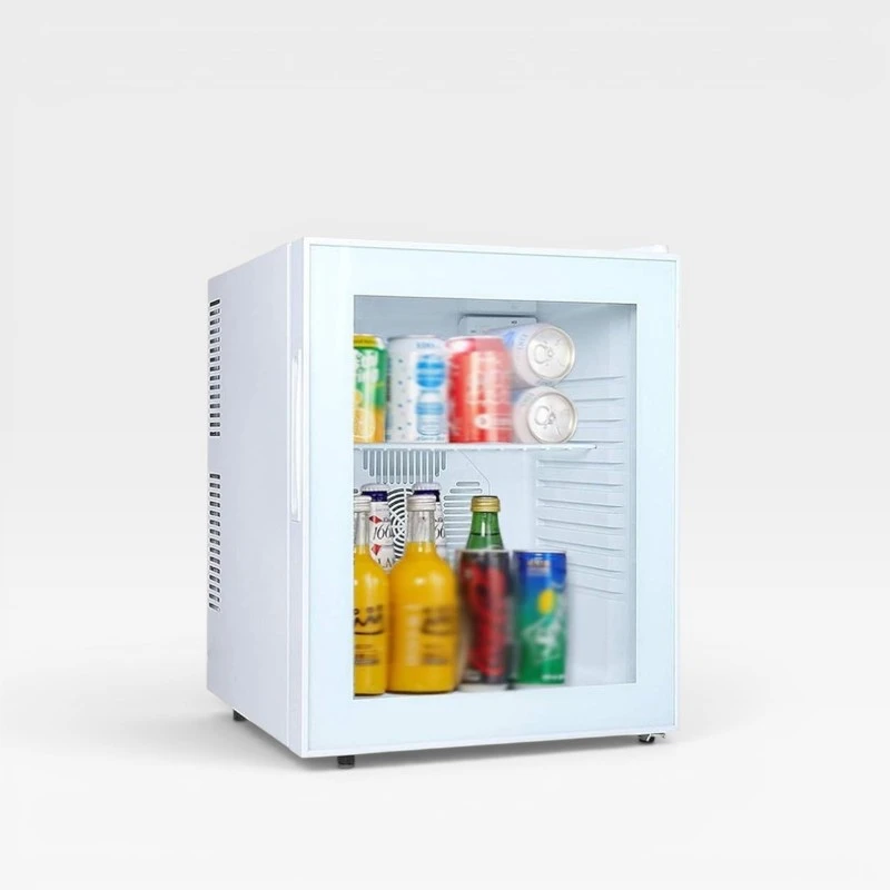 Minibar puerta cristal blanco