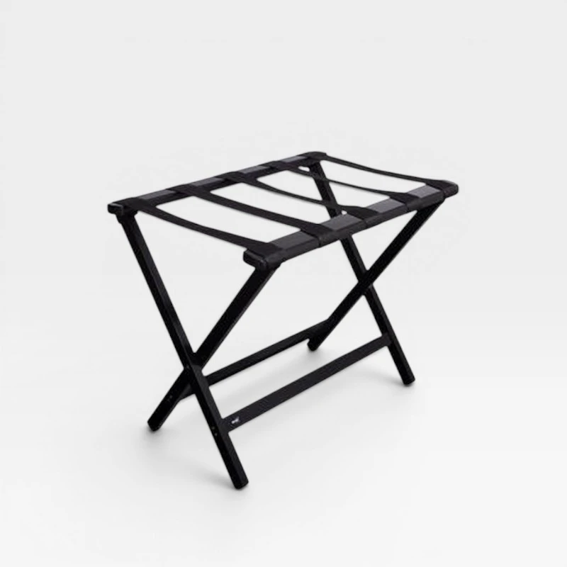 Apoyamaletas premium de madera negra