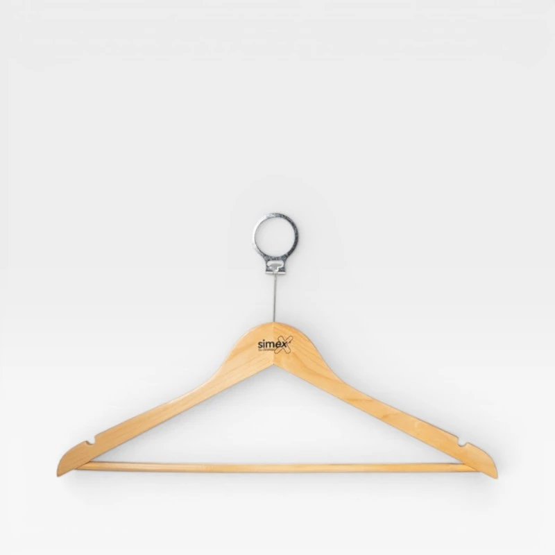 Percha – Madera natural con aro