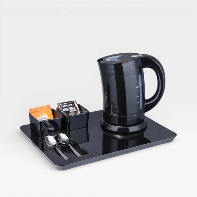 Kit hervidor de agua premium negro