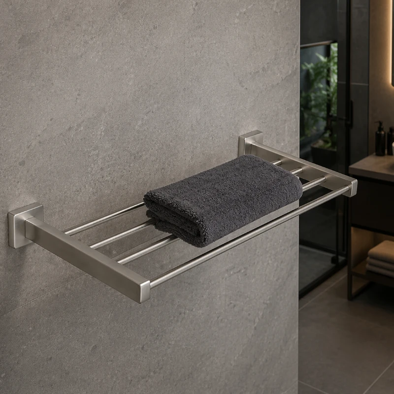 Toallero Repisa - Serie Bassic