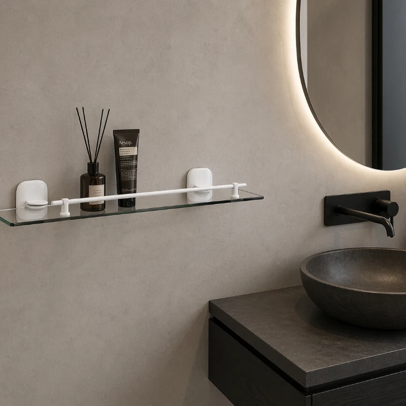 Repisa de cristal - Serie White
