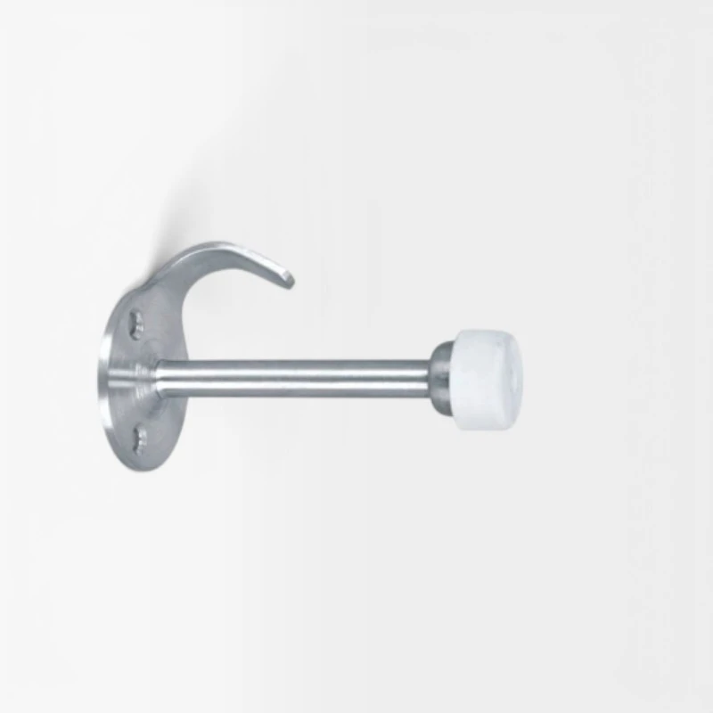 Percha con tope blanco para puertas - Serie Basic
