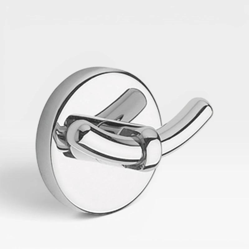 Percha doble para baño - Serie brass