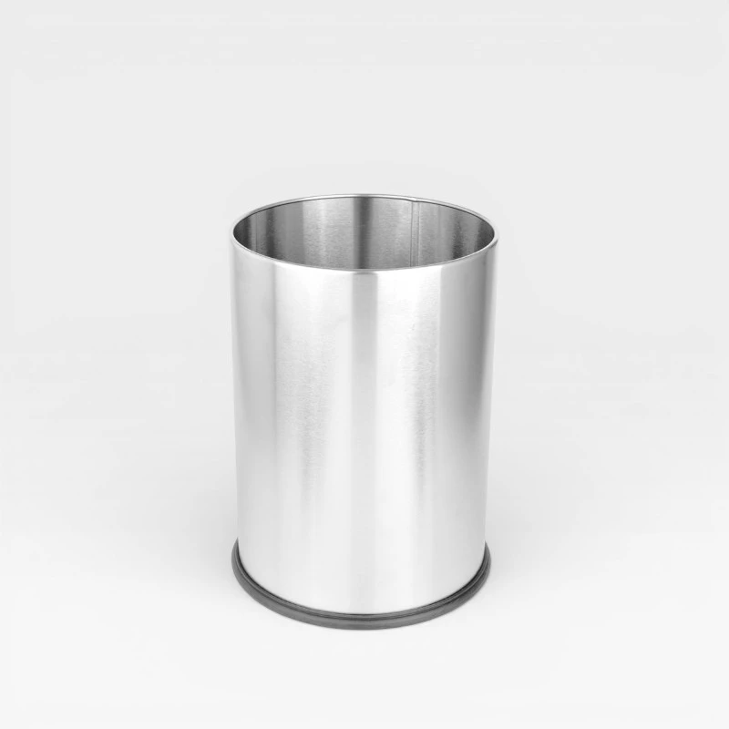 Papelera inox sin tapa