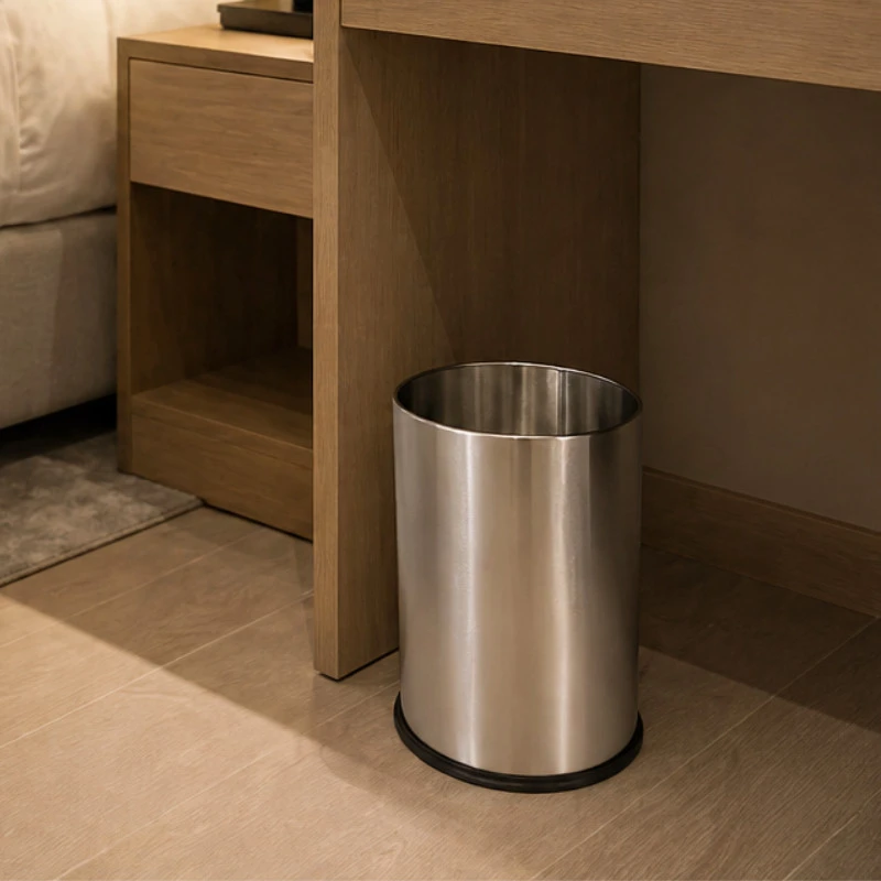 Papelera inox sin tapa