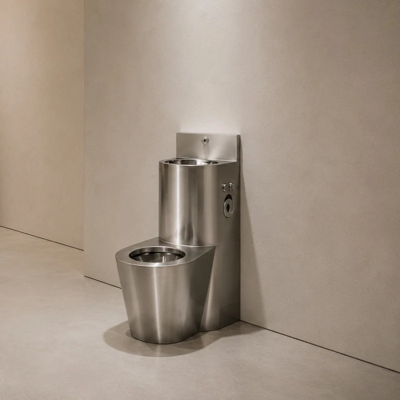 Conjunto de lavabo e inodoro
