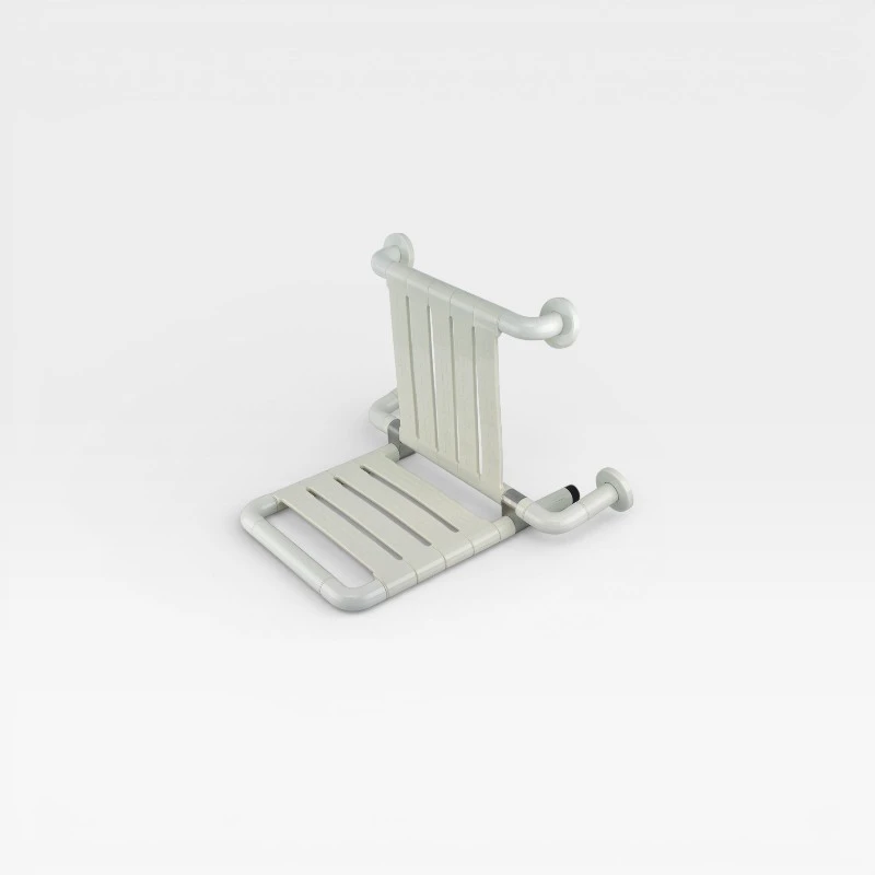 Asiento con respaldo y asiento abatible