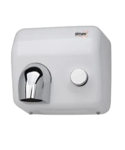 Secamanos con pulsador blanco - Serie Inoxflow