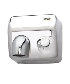 Secamanos con pulsador brillante - Serie Inoxflow